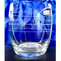 Wasser Glas/ Wassergläser u. SWAROVSKI Kristall Hand geschliffen Geschenkkarto...