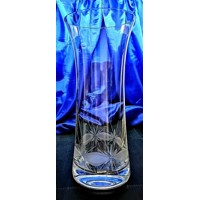 LsG-Crystal Váza skleněná ručně rytá broušená dekor Kanta WA-1037 250 x 110 mm 1 Ks.