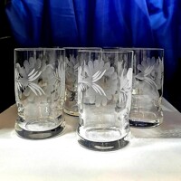 LsG-Crystal Sklenice na lihoviny panáky ručně broušené ryté dekor Kanta dárkové balení satén Lv-6613 90ml 6 Ks.