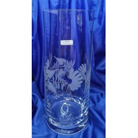 LsG-Crystal Váza křišťál ručně broušené ryté dekor Šípek WA-90475 300 x 120 mm 1 Ks.