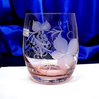 LsG-Crystal Skleničky na vodu hnědé ručně broušené dekor Víno barevné balení Bar 10781 300ml 6 Ks.